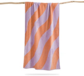 Strandlaken in fluwelen badstof, Scénario Vague