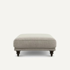 Voetenbank van fluweel chenille, Lazare