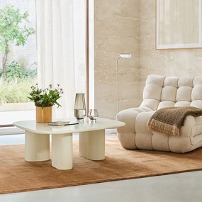 Salontafel in massief acacia, hoogte 34,5 cm, OREUS