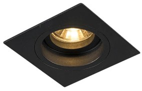 Smart inbouwspot zwart vierkant incl. Wifi GU10 - Chuck Modern GU10 Binnenverlichting Lamp