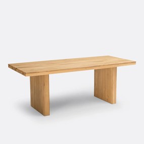 Tafel 6/8 personen in massief eik, Vova