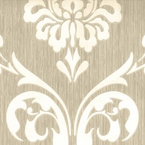 DUTCH WALLCOVERINGS Behang ornament bruin en wit 13110-30