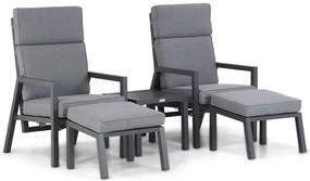 Domani Furniture Myrdal Bistro Set Aluminium Grijs 5-delig