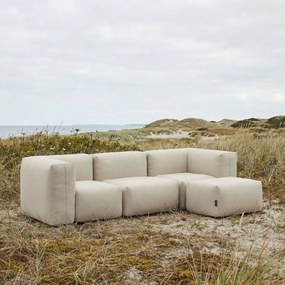 Soft Zitzak Outdoor 3 Seater + Pouf - Kirra Sand