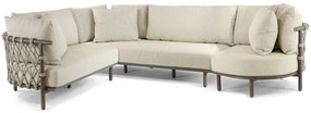 Loungeset tuin 6 personen Aluminium/Rope Taupe 4 Seasons Outdoor Ezra