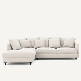 Hoekslaapbank in chenille fluweel, Lazare