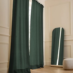 Gordijn in gewassen linnen met verdekte lussen, Tojos