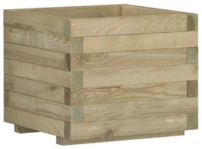 vidaXL Plantenbak verhoogd vierkant 50x50x40 cm hout