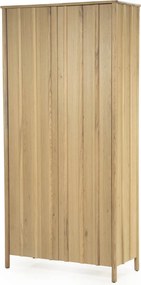 Hoge Wandkast Eikenhout Naturel - 102x47x210cm.