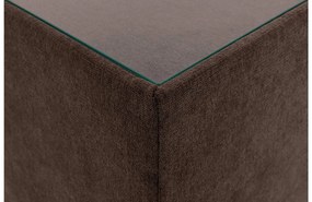 Goossens Hocker Nomade Toendra, Hocker met inleg glasblad
