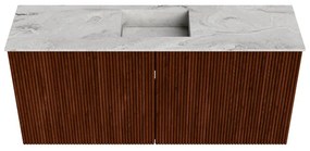 Mondiaz Joya DLux 90cm toiletmeubel ruby met wastafel faye midden 1 kraangat glace