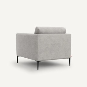 Fauteuil in stonewashed fluweel, Oscar E. Gallina