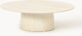 Ronde salontafel Jael met travertijn effect