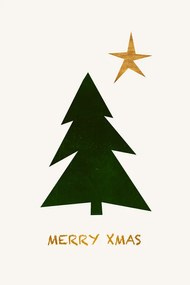 Ilustratie Merry Xmas, Kubistika