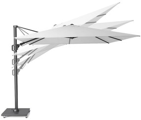 Zweefparasol  3.5x2.6m T2 premium matt black frame (excl voet) Transparant Platinum Challenger