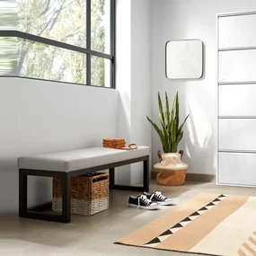Kave Home Loya Eetbank Stof Grijs