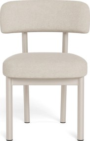 Mazzoni TORAY Beige (stof Apia 453)/onderstel kasjmier - GESTOFFEERDE EETKAMERSTOEL VOOR KEUKEN/EETKAMER