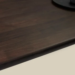 Walnoot Eettafel Met Ronde Poten 200 Cm - 200 X 100cm.