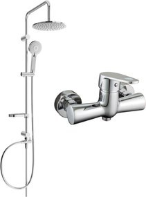 Mexen Carl opbouw regendouche set met douchekraan Kama, chroom - 72540240-00