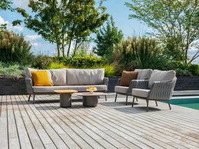 Taste by 4 Seasons Demi set van 2 salontafels terre 50 x 60 en 70 x 80 cm Loungetafel   bruin weerbestendig