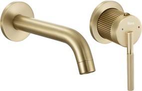Inbouw wastafelkraan Rea Argon Gold Brush + BOX