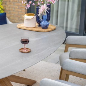 Garden Impressions Alexia tuinset 7-delig - Scot tuintafel 230x115 cm
