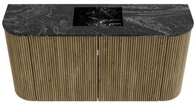 Mondiaz Joya DLux 85cm toiletmeubel ronding links/rechts dusk met wastafel faye midden zonder kraangat lava