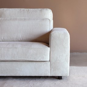 PEPP Interiors Lech Creme Ribstof Hoekbank