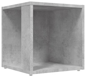 vidaXL Bijzettafel 33x33x34,5 cm spaanplaat betongrijs