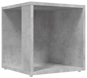 vidaXL Bijzettafel 33x33x34,5 cm spaanplaat betongrijs
