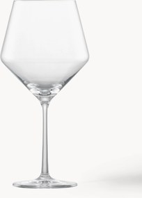 Rode wijnglazen Pure van kristalglas, 2-delig
