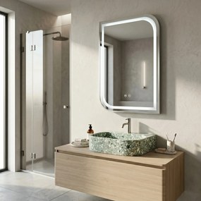 LED Spiegel ZONE 70x50 BRUSH NICKEL