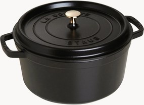 Braadpan Staub Iron Cocotte Black van gietijzer met deksel
