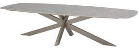 Prado dining tuintafel 300x110xH75 cm latte met keramisch deens ovaal blad Taste 4SO