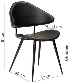 Dan-Form Napoleon Design Eetkamerstoel Grijsbruin Boucle