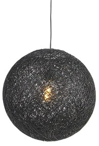 Eettafel / Eetkamer Design hanglamp zwart bol 45cm - Corda Design, Landelijk / Rustiek, Modern E27 rond Binnenverlichting Lamp