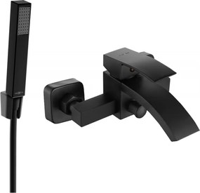 Mexen Libra R77 badkraan met doucheset, zwart - 74513R77-70