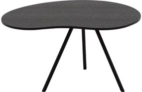 Goossens Salontafel Zyan organisch, hout eiken zwart, modern design, 58 x 33 x 50 cm