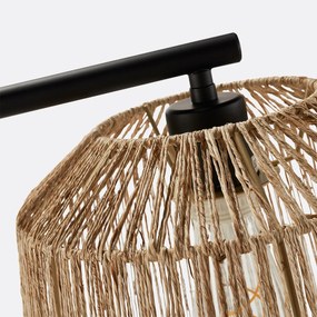 Voetlamp in metaal en hennep, Yaku