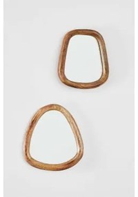 Set Van 2 Mangohouten Wandspiegels Gabael Design C - Sklum