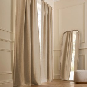 Verduisteringsgordijn van gewassen linnen, verborgen lipjes, Private