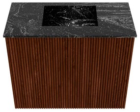 Mondiaz Joya DLux 50cm toiletmeubel ruby met wastafel faye midden zonder kraangat lava