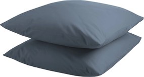 Kussensloop 2 stuks – 100% natuurlijk katoen – 2x 60×70 – ijsblauw