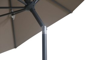 Camello Valerio Stokparasol M (excl. Voet) Aluminium Taupe