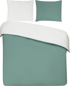 Dekbedovertrek Percal– 100% percal katoen – 200×200/220 – mineraal/wit