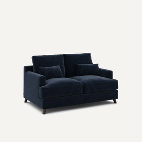 2-zits compacte bank in chenille fluweel, Alwine