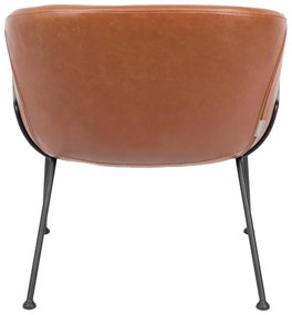 Zuiver Feston Design Fauteuil Bruin Leer