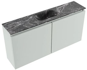 Mondiaz Ture DLux toiletmeubel 100cm greey met wastafel lava midden zonder kraangat