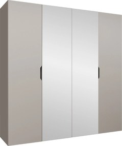 Kledingkast Hartford 514, Kasjmier, 202x200x50cm, 144 kg, Kledingkast deuren: Met scharnieren