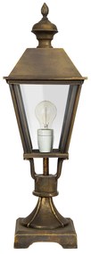 Tuinlamp Halle sokkel S Brons Tuinverlichting Brons E27